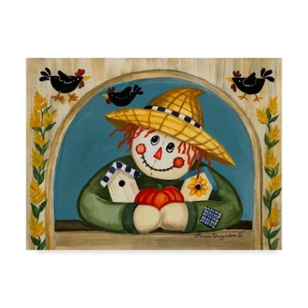 Trademark Fine Art Laurie Korsgaden 'Scarecrow Portrait' Canvas Art, 14x19 ALI41888-C1419GG